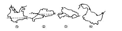 四个省会城市与省区轮廓连线正确的是A.昆明—①B.武汉—②C.哈尔滨—③D.广州—④ 四个省会城市与省区轮廓连线正确的是A.昆明—①B.武汉—②C.哈尔滨—③D.广州—④