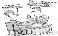 如今许多企业招聘时,不看员工的实际工作能力,而是看属相、星座、血型等。如漫画中的这一做法,从哲学上看,是 ①唯物主义观点②唯心主义观点 ③唯物辩证法观点④形而上 如今许多企业招聘时,不看员工的实际工作能力,而是看属相、星座、血型等。如漫画中的这一做法,从哲学上看,是 ①唯物主义观点②唯心主义观点 ③唯物辩证法观点④形而上