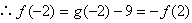 已知f为奇函数,g=f+9,g=3,求f。 已知f为奇函数,g=f+9,g=3,求f。