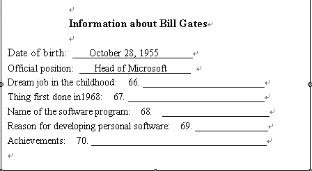 Bill Gates is head of the software company Microsoft and one of the world’s rich Bill Gates is head of the software company Microsoft and one of the world’s rich