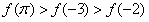 设偶函数f(x)的定义域为R,当x∈[0,+∞)时,f(x)是增函数,则f(-2),f(π),f(-3)的大小关系是。 设偶函数f(x)的定义域为R,当x∈[0,+∞)时,f(x)是增函数,则f(-2),f(π),f(-3)的大小关系是。