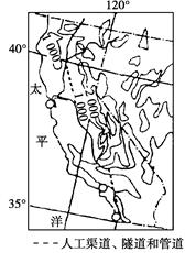 右图是“某国沿海地区的一水利工程示意图”。该工程自1960年开始,历时13年建成。读图回答小题。小题1:修建该工程的主要目的是 ( )。A.解决南部城市和农 右图是“某国沿海地区的一水利工程示意图”。该工程自1960年开始,历时13年建成。读图回答小题。小题1:修建该工程的主要目的是 ( )。A.解决南部城市和农