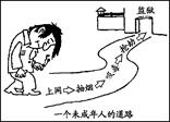 漫画《一个未成年人的道路》警示我们( )A.未成年人都不能自觉抵制不良诱惑B.要防微杜渐,避免违法犯罪的发生C.不良行为一定会发展为违法犯罪D.吸毒是犯罪行为, 漫画《一个未成年人的道路》警示我们( )A.未成年人都不能自觉抵制不良诱惑B.要防微杜渐,避免违法犯罪的发生C.不良行为一定会发展为违法犯罪D.吸毒是犯罪行为,