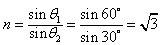 如图所示,直角三角形ABC为一三棱镜的横截面,∠A=30°。一束单色光从空气射向BC上的E点,并偏折到AB上的F点,光线EF平行于底边AC。已知入射方向与 如图所示,直角三角形ABC为一三棱镜的横截面,∠A=30°。一束单色光从空气射向BC上的E点,并偏折到AB上的F点,光线EF平行于底边AC。已知入射方向与