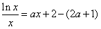 已知函数f(x)=ax2+2x,g(x)=lnx,(1)如果函数y=f(x)在[1,+∞)上是单调增函数,求a的取值范围;(2)是否存在实数a>0, 已知函数f(x)=ax2+2x,g(x)=lnx,(1)如果函数y=f(x)在[1,+∞)上是单调增函数,求a的取值范围;(2)是否存在实数a>0,