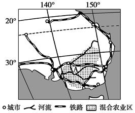 材料一 下图为澳大利亚略图。材料二 澳大利亚国土面积769万平方公里,人口2 250万人(2011年6月)。印度国土面积约298万平方公里, 材料一 下图为澳大利亚略图。材料二 澳大利亚国土面积769万平方公里,人口2 250万人(2011年6月)。印度国土面积约298万平方公里,