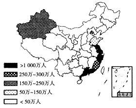 新疆全区的环境承载力为16人/平方千米,目前其人口密度为13人/平方千米。下图是我国各省人口迁入分布图。读图完成下列各题。小题1:新疆环境人口承载力的特点是A. 新疆全区的环境承载力为16人/平方千米,目前其人口密度为13人/平方千米。下图是我国各省人口迁入分布图。读图完成下列各题。小题1:新疆环境人口承载力的特点是A.