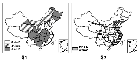 (8分)材料一近些年在四川省政府的支持下,当地兴建了一大批服装工业园区和服装批发零售市场,吸引着各地服装企业向四川转移。材料二图1为“ (8分)材料一近些年在四川省政府的支持下,当地兴建了一大批服装工业园区和服装批发零售市场,吸引着各地服装企业向四川转移。材料二图1为“