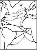 读图“世界部分地区人口迁移示意图”,完成下列问题。当时人口迁出的地区主要是___________洲和___________洲。当时国 读图“世界部分地区人口迁移示意图”,完成下列问题。当时人口迁出的地区主要是___________洲和___________洲。当时国