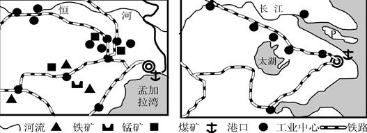 读材料一和材料二,回答问题。材料一印度乔塔那格浦尔工业区和中国的沪宁杭工业区图材料二太湖平原与东北平原农业相关要素比较太湖平原东北平原人均耕地面积0.0 读材料一和材料二,回答问题。材料一印度乔塔那格浦尔工业区和中国的沪宁杭工业区图材料二太湖平原与东北平原农业相关要素比较太湖平原东北平原人均耕地面积0.0