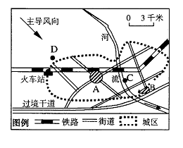 读“某城市道路和商业中心分布略图”,回答下列问题。图中____是该市的商业中心,其区位优势是;B为该市新建的专业性商品批发市场,其区位优势是。(2 读“某城市道路和商业中心分布略图”,回答下列问题。图中____是该市的商业中心,其区位优势是;B为该市新建的专业性商品批发市场,其区位优势是。(2