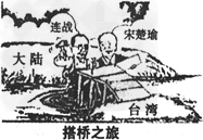 看了下面《搭桥之旅》漫画后,你认为大陆与台湾的和平统一之桥能不能最终搭建成功?并简要说明理由。_________________________ 看了下面《搭桥之旅》漫画后,你认为大陆与台湾的和平统一之桥能不能最终搭建成功?并简要说明理由。_________________________