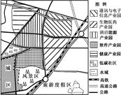 该图是江苏某科技产业园规划示意图。该科技产业园规划面积40平方千米。读图回答问题。小题1:该科技产业园的区位优势有( )①靠近原料产地②邻近城区市场③生态环境 该图是江苏某科技产业园规划示意图。该科技产业园规划面积40平方千米。读图回答问题。小题1:该科技产业园的区位优势有( )①靠近原料产地②邻近城区市场③生态环境