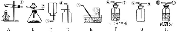 有下列实验装置示意图:请回答下列问题:实验室用氯酸钾制取氧气,应选用的发生装置是______。若用B装... 有下列实验装置示意图:请回答下列问题:实验室用氯酸钾制取氧气,应选用的发生装置是______。若用B装...