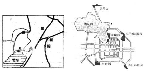 读图1“我国辽中南工业基地图”和图2“北京科技园示意图”及资料,回答下列问题。资料:美国“硅谷”迅速崛起的因素主要有以下几个方面:地理位置优越,环境优 读图1“我国辽中南工业基地图”和图2“北京科技园示意图”及资料,回答下列问题。资料:美国“硅谷”迅速崛起的因素主要有以下几个方面:地理位置优越,环境优