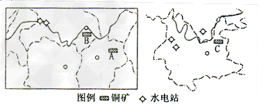 我国铜矿集中分布在长江中下游和云南省,读下图回答1-2题。1.铜矿的品位一般都比较低,故粗铜的冶炼基地应该布局在 我国铜矿集中分布在长江中下游和云南省,读下图回答1-2题。1.铜矿的品位一般都比较低,故粗铜的冶炼基地应该布局在