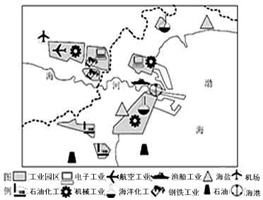 天津滨海地区已形成综合性工业地域。结合图文材料,回答1~2题。 甲 天津滨海地区工业地域示意图 1、图甲所示工业部门集聚的主要原因, 天津滨海地区已形成综合性工业地域。结合图文材料,回答1~2题。 甲 天津滨海地区工业地域示意图 1、图甲所示工业部门集聚的主要原因,