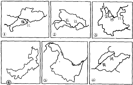 读省区轮廓图回答问题.图②是______省,图③是______省.省区④是______,该省所临国家是______.省区⑥是______,该省的其行政中心 魔方格