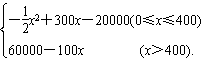 某公司生产一种电子仪器的固定成本为20000元,每生产一台仪器需增加投入100元,已知总收益满足函数:,其中x是仪器的月产量。(1)将利润表示为月产 某公司生产一种电子仪器的固定成本为20000元,每生产一台仪器需增加投入100元,已知总收益满足函数:,其中x是仪器的月产量。(1)将利润表示为月产