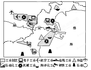 下图是天津滨海地区工业地域示意图,回答下列问题小题1:工业部门集聚的主要原因,是共同利用天津滨海地区的A.原料B.基础设施C.燃料D.消费市场小题2:在西部大开 下图是天津滨海地区工业地域示意图,回答下列问题小题1:工业部门集聚的主要原因,是共同利用天津滨海地区的A.原料B.基础设施C.燃料D.消费市场小题2:在西部大开