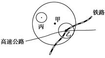 图为“甲、乙、丙三个服务中心的服务范围示意图”,读图,完成题。对图中甲、乙、丙三地的说法正确的是A.据图中显示的条件,乙地服务范围和功能有增大的趋势B.地租水平 图为“甲、乙、丙三个服务中心的服务范围示意图”,读图,完成题。对图中甲、乙、丙三地的说法正确的是A.据图中显示的条件,乙地服务范围和功能有增大的趋势B.地租水平