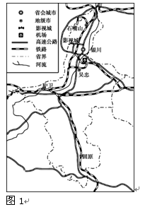 图1是我国某省级行政区略图,读图1完成~题。图1中影视城是我国著名的电影电视拍摄基地,该基地的外景景观特色是( )A.林海雪原 B. 图1是我国某省级行政区略图,读图1完成~题。图1中影视城是我国著名的电影电视拍摄基地,该基地的外景景观特色是( )A.林海雪原 B.