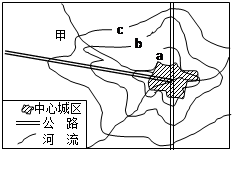 经济因素是市场经济条件下影响城市功能分区的主要原因。下图为某城市地租分布等值线图,读图判断题。小题1:图中,等值线a、b、c的付租能力关系是A.a>b>cB 经济因素是市场经济条件下影响城市功能分区的主要原因。下图为某城市地租分布等值线图,读图判断题。小题1:图中,等值线a、b、c的付租能力关系是A.a>b>cB