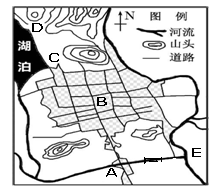 下图为地中海沿岸某城市平面示意图。读图完成小题。小题1:图中A、B、C三地依次对应的城市功能分区是A. 仓储批发区、商业区、高级住宅区B. 高级住宅区、工业区、 下图为地中海沿岸某城市平面示意图。读图完成小题。小题1:图中A、B、C三地依次对应的城市功能分区是A. 仓储批发区、商业区、高级住宅区B. 高级住宅区、工业区、