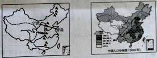 读“中国地形地势分布图”和“中国人口分布图”,回答下列问题。从图中河流的流向反映出我国的地势特点是________________________ 读“中国地形地势分布图”和“中国人口分布图”,回答下列问题。从图中河流的流向反映出我国的地势特点是________________________