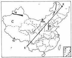 读我国轮廓图,完成下列各题。写出图中山脉的名称:AB字母C是我国面积最大的,位于中尼边境的山峰G是世界第一高峰。 山脉D为省区 读我国轮廓图,完成下列各题。写出图中山脉的名称:AB字母C是我国面积最大的,位于中尼边境的山峰G是世界第一高峰。 山脉D为省区