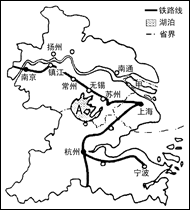 下图为“长江三角洲城市分布图”。南京、泰州和上海三城市服务范围由大到小的排列是A.南京、上海、泰州B.南京、泰州、上海C.泰州、上海、南京D.上海、南京、泰州 下图为“长江三角洲城市分布图”。南京、泰州和上海三城市服务范围由大到小的排列是A.南京、上海、泰州B.南京、泰州、上海C.泰州、上海、南京D.上海、南京、泰州