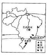 结合图,回答问题。小题1:图示国家矿产资源产量和出口量均居世界前列的是A.煤矿B.石油C.铁矿D.锰矿小题2:关于该国地理要素的描述正确的是A.四周濒临海洋B. 结合图,回答问题。小题1:图示国家矿产资源产量和出口量均居世界前列的是A.煤矿B.石油C.铁矿D.锰矿小题2:关于该国地理要素的描述正确的是A.四周濒临海洋B.