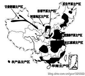 下图是我国农产品空间分布图,读图回答题。小题1:各主产区的农业生产条件的叙述,正确的是A.东北平原主产区——人口众多,劳动力丰富B.长江流域主产区——耕地后备资 下图是我国农产品空间分布图,读图回答题。小题1:各主产区的农业生产条件的叙述,正确的是A.东北平原主产区——人口众多,劳动力丰富B.长江流域主产区——耕地后备资