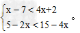 解方程组和不等式组:解方程组:解不等式组: 解方程组和不等式组:解方程组:解不等式组: