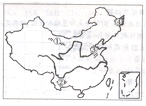 读图,回答22—24题:小题1:下列对①和③两个地区农业发展均有限制的主要因素有A.干旱 B.洪涝C.水土流失D.风沙危害小题2:②地区鲜花种植业参与国际市 读图,回答22—24题:小题1:下列对①和③两个地区农业发展均有限制的主要因素有A.干旱 B.洪涝C.水土流失D.风沙危害小题2:②地区鲜花种植业参与国际市