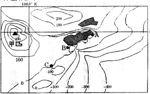 (10分)材料一某区域示意图材料二甲村发展资料基本情况土地类型经济状况其它面积人口丘陵梯田经济果林甘蔗田湿地农业产值村办企业工业产值空气 (10分)材料一某区域示意图材料二甲村发展资料基本情况土地类型经济状况其它面积人口丘陵梯田经济果林甘蔗田湿地农业产值村办企业工业产值空气