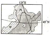 读图,甲、乙对应的土地利用类型分别是①林地②草地③耕地④湿地A.②④B.①③C.②③D.①④ 读图,甲、乙对应的土地利用类型分别是①林地②草地③耕地④湿地A.②④B.①③C.②③D.①④