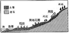 图为我国东南沿海某大城市郊区土地利用示意图。读图回答11题。影响当地土地利用类型分布的主导因素是( )A.气候B.水源C.地形D.土壤 图为我国东南沿海某大城市郊区土地利用示意图。读图回答11题。影响当地土地利用类型分布的主导因素是( )A.气候B.水源C.地形D.土壤