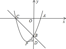 如图,已知抛物线y=x2+bx-3a过点A(1,0),B(0,-3),与x轴交于另一点C. 如图,已知抛物线y=x2+bx-3a过点A(1,0),B(0,-3),与x轴交于另一点C.
