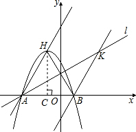 如图,抛物线y=mx2+2mx-3m(m≠0)的顶点为H,与x轴交于A、B两点(B点在A点 如图,抛物线y=mx2+2mx-3m(m≠0)的顶点为H,与x轴交于A、B两点(B点在A点