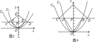 如图①,在平面直角坐标系中,点P(0,m2)(m>0)在y轴正半轴上,过点P作平行于x轴的 如图①,在平面直角坐标系中,点P(0,m2)(m>0)在y轴正半轴上,过点P作平行于x轴的