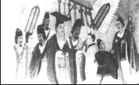 读下图和材料并回答问题。材料一:十有八年,……革衣服之制。 材料二:十有九年,……六月己亥,诏不得以北俗之语言于朝廷,若有违者,免所 读下图和材料并回答问题。材料一:十有八年,……革衣服之制。 材料二:十有九年,……六月己亥,诏不得以北俗之语言于朝廷,若有违者,免所