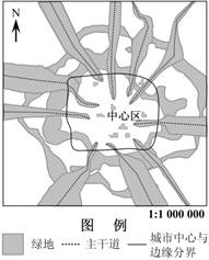 发展经济、改善民生是国家和民族发展的目标与责任。城市绿化建设是一项重要的民生工程。下图为某城市绿地系统规划示意图。据图回答问题。1.简述规划绿地的分布 发展经济、改善民生是国家和民族发展的目标与责任。城市绿化建设是一项重要的民生工程。下图为某城市绿地系统规划示意图。据图回答问题。1.简述规划绿地的分布