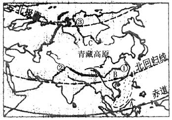 读亚洲部分地区图,完成下列问题河流①是_________,流入_________洋,河流②是_________,流入_________洋,河流③ 读亚洲部分地区图,完成下列问题河流①是_________,流入_________洋,河流②是_________,流入_________洋,河流③