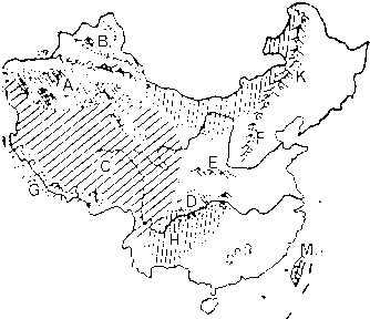 读“中国地形分布空白图”回答:从地形图可以看出我国地势______高______低,呈______状分布.我国南方与北方的界山是______. 魔方格