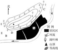 该图是一个市镇的平面略图,该市镇冬季常吹偏北风,夏季常吹东南风。请从该市镇建设的合理布局考虑,完成下列问题。描述图中河流的流向。说出影响图中 该图是一个市镇的平面略图,该市镇冬季常吹偏北风,夏季常吹东南风。请从该市镇建设的合理布局考虑,完成下列问题。描述图中河流的流向。说出影响图中