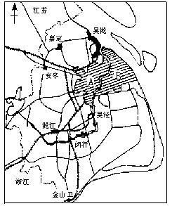 读“上海市城市建设图”,完成下列各题。图6—9从城市建设的发展来看,A 为区,B为区,嘉定、安亭、金山卫等小城镇为上海市的。为解决城市化 读“上海市城市建设图”,完成下列各题。图6—9从城市建设的发展来看,A 为区,B为区,嘉定、安亭、金山卫等小城镇为上海市的。为解决城市化