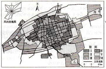 下图为呼和浩特市居住用地分级状况图。读图.回答下列问题。小题1:据图可知 A.各级别居住用地的面积差异不大 B.级别低的居住用地 下图为呼和浩特市居住用地分级状况图。读图.回答下列问题。小题1:据图可知 A.各级别居住用地的面积差异不大 B.级别低的居住用地
