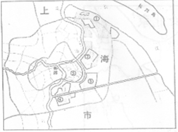 读下图,“上海市规划图”,关于各功能区分布正确的是A.①——住宅区B.②——高档住宅区C.③——工业区D.⑤——金融贸易区 读下图,“上海市规划图”,关于各功能区分布正确的是A.①——住宅区B.②——高档住宅区C.③——工业区D.⑤——金融贸易区
