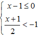 下列不等式中,解集为x<1的是A.2x-2<0